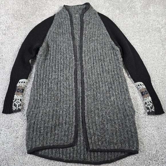 Smartwool Chup Cardigan Womens XS Gray Black Open‎ Front Pockets Sweater - Picture 1 of 14
